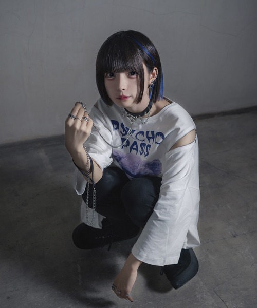 スタッズ付きチェーンチョーカー（チョーカー）｜Amilige