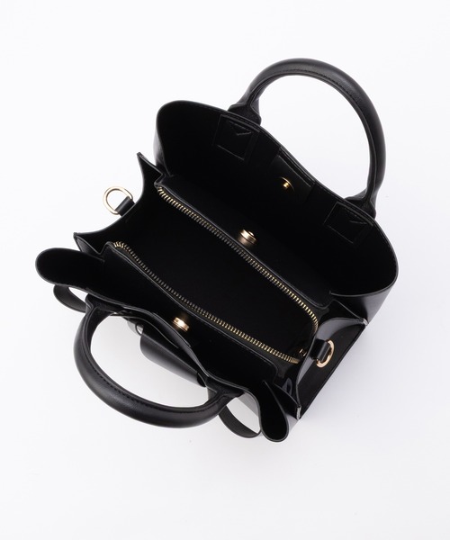 Honeys（ハニーズ）の「両あおりリボン風バッグ（ハンドバッグ・レディース・アイボリー/ブラック/ボルドー・FREE）」の16枚目の写真