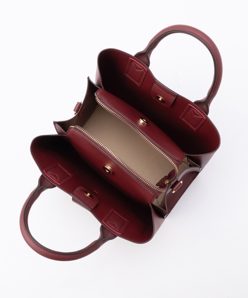 Honeys（ハニーズ）の「両あおりリボン風バッグ（ハンドバッグ・レディース・アイボリー/ブラック/ボルドー・FREE）」の19枚目の写真