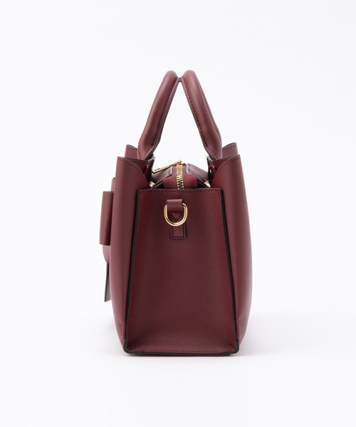 Honeys（ハニーズ）の「両あおりリボン風バッグ（ハンドバッグ・レディース・アイボリー/ブラック/ボルドー・FREE）」の22枚目の写真