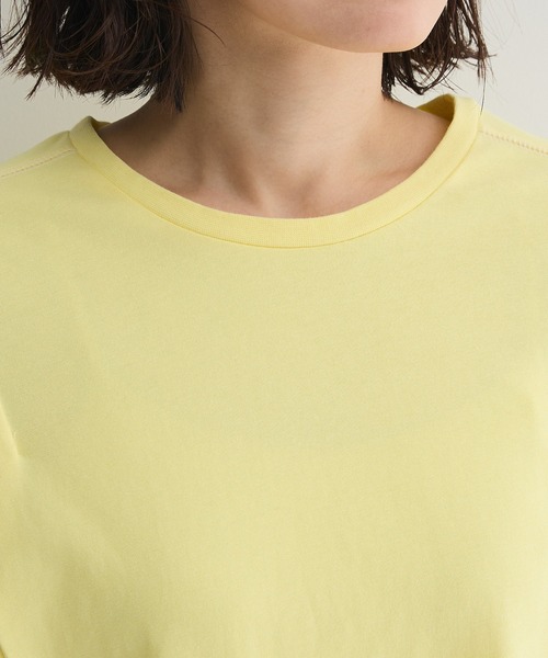 Green　Parks（グリーンパークス）の「配色ステッチノースリーブチュニック（チュニック・レディース・イエロー/カーキ/ブルー・FREE）」の11枚目の写真