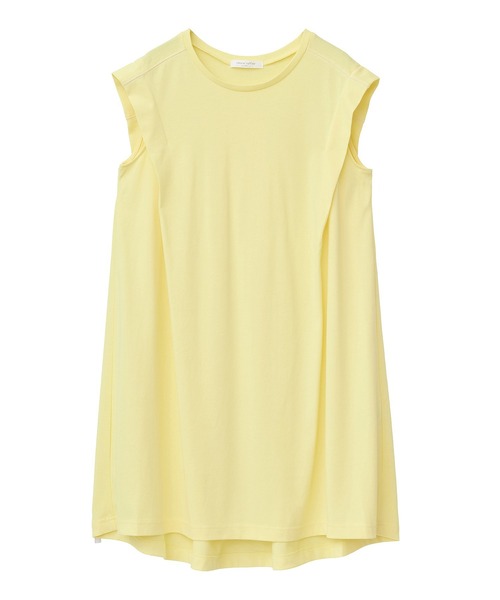 Green　Parks（グリーンパークス）の「配色ステッチノースリーブチュニック（チュニック・レディース・イエロー/カーキ/ブルー・FREE）」の14枚目の写真