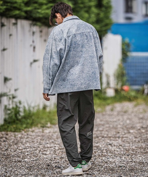 CAMBIO（カンビオ）の「mp13925-Nylon Taffeta Letter Print Pants ナイロンパンツ（その他パンツ・メンズ・ブラック/グレー・S/M/L）」の8枚目の写真
