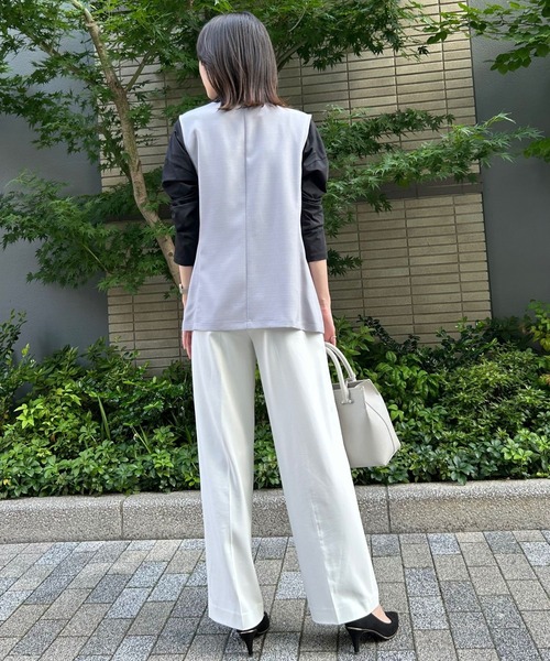 えりページです^ - ^2個セットです^ - ^ セール】裏地無し多機能テーラードジレ（ベスト）｜etre pret