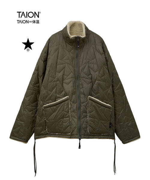 TAION】MILITARY STAR☆ QUILTING ＆ BOA REVERSIBLE STAND