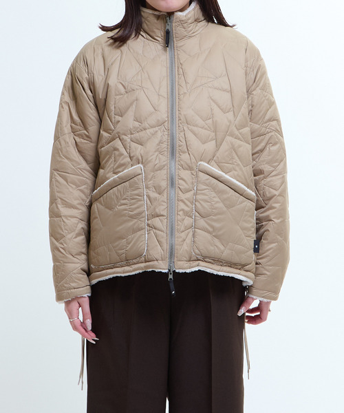 TAION(タイオン)の「【TAION】MILITARY STAR★ QUILTING & BOA REVERSIBLE STAND JACKET(UNISEX)(ダウンジャケット/コート・レディース・ブラック/ベージュ/オリーブ・MEDIUM/SMALL)」の22枚目の写真