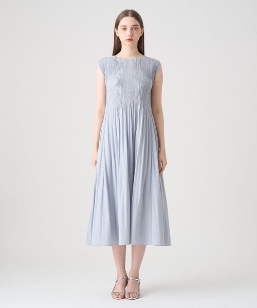 ANAYI（アナイ）の「サッカーストレッチプリーツ ワンピース（ワンピース・レディース・ブラウン/グレー系その他/ブルー系その他/ベージュ・38/36）」の5枚目の写真