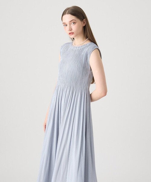 ANAYI（アナイ）の「サッカーストレッチプリーツ ワンピース（ワンピース・レディース・ブラウン/グレー系その他/ブルー系その他/ベージュ・38/36）」の7枚目の写真