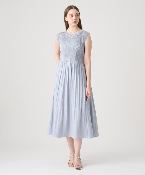 ANAYI（アナイ）の「サッカーストレッチプリーツ ワンピース（ワンピース・レディース・ブラウン/グレー系その他/ブルー系その他/ベージュ・38/36）」の8枚目の写真