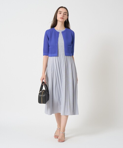 ANAYI（アナイ）の「サッカーストレッチプリーツ ワンピース（ワンピース・レディース・ブラウン/グレー系その他/ブルー系その他/ベージュ・38/36）」の9枚目の写真