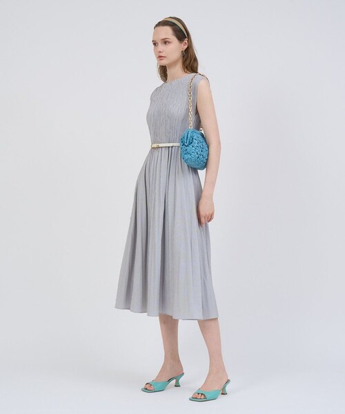 ANAYI（アナイ）の「サッカーストレッチプリーツ ワンピース（ワンピース・レディース・ブラウン/グレー系その他/ブルー系その他/ベージュ・38/36）」の10枚目の写真