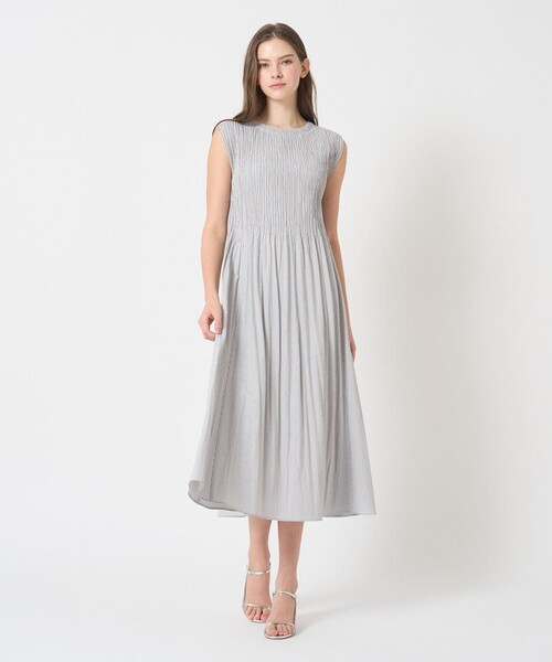 ANAYI（アナイ）の「サッカーストレッチプリーツ ワンピース（ワンピース・レディース・ブラウン/グレー系その他/ブルー系その他/ベージュ・38/36）」の11枚目の写真