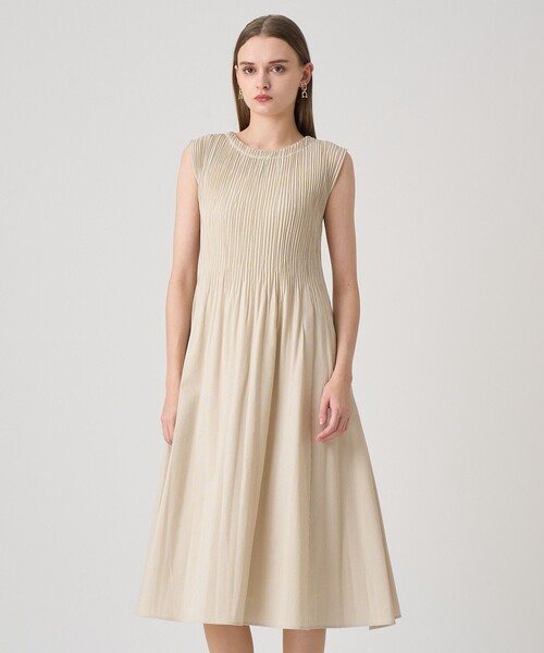 ANAYI（アナイ）の「サッカーストレッチプリーツ ワンピース（ワンピース・レディース・ブラウン/グレー系その他/ブルー系その他/ベージュ・38/36）」の18枚目の写真