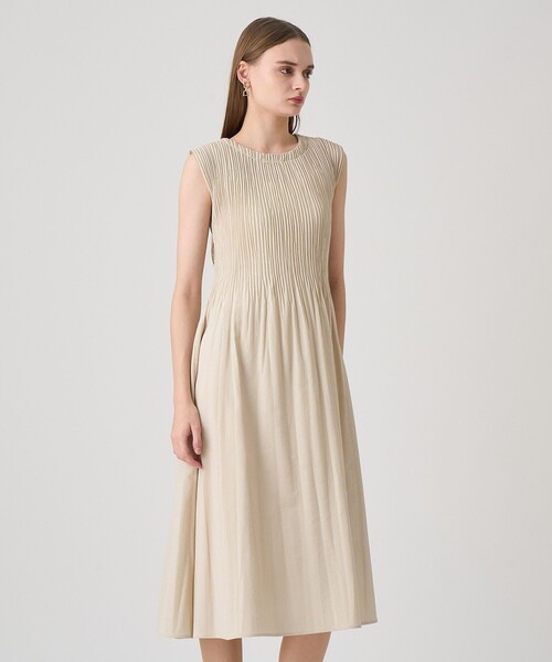 ANAYI（アナイ）の「サッカーストレッチプリーツ ワンピース（ワンピース・レディース・ブラウン/グレー系その他/ブルー系その他/ベージュ・38/36）」の19枚目の写真