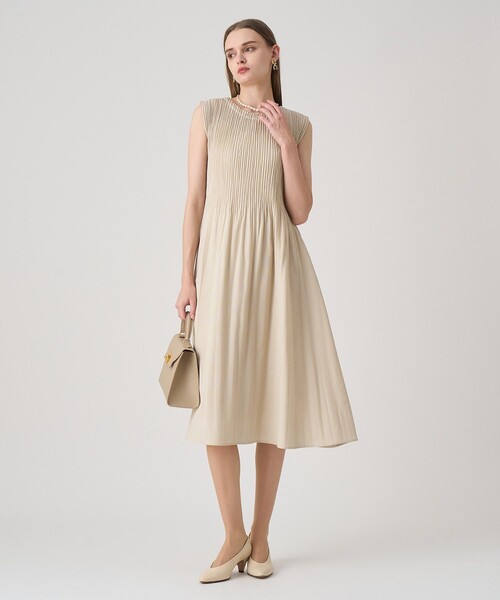 ANAYI（アナイ）の「サッカーストレッチプリーツ ワンピース（ワンピース・レディース・ブラウン/グレー系その他/ブルー系その他/ベージュ・38/36）」の20枚目の写真