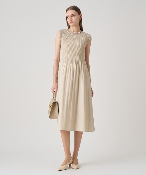 ANAYI（アナイ）の「サッカーストレッチプリーツ ワンピース（ワンピース・レディース・ブラウン/グレー系その他/ブルー系その他/ベージュ・38/36）」の22枚目の写真