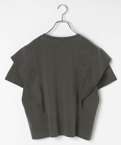 LEPSIM（レプシィム）の「ピグメントフリル5分袖プルオーバー　574404（Tシャツ/カットソー・レディース・オフホワイト/チャコールグレー/グレイッシュベージュ・FREE）」の22枚目の写真