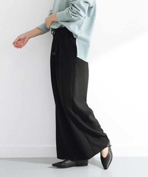 URBAN RESEARCH Sonny Label（アーバンリサーチサニーレーベル）の「タックワイドイージーパンツ（その他パンツ・レディース・ブラック/グレー・38/36）」の10枚目の写真