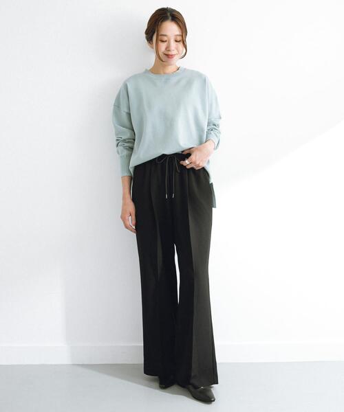 URBAN RESEARCH Sonny Label（アーバンリサーチサニーレーベル）の「タックワイドイージーパンツ（その他パンツ・レディース・ブラック/グレー・38/36）」の3枚目の写真