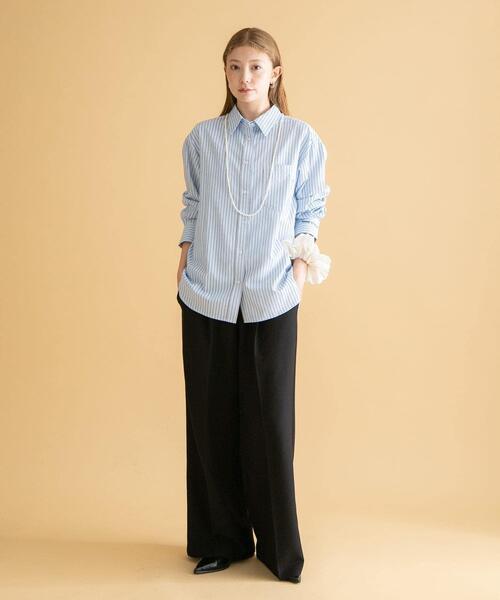 URBAN RESEARCH Sonny Label（アーバンリサーチサニーレーベル）の「タックワイドイージーパンツ（その他パンツ・レディース・ブラック/グレー・38/36）」の5枚目の写真