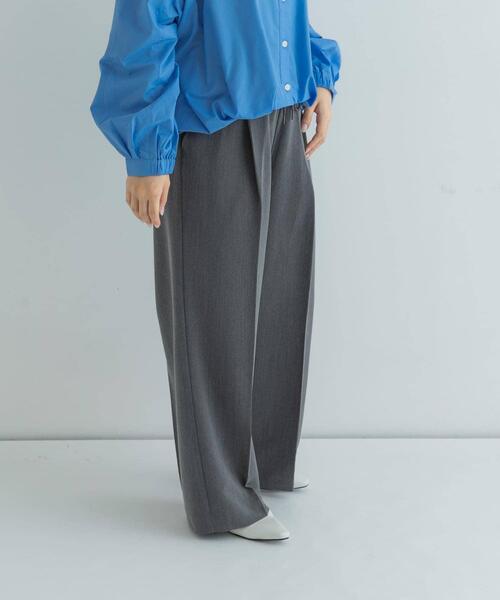 URBAN RESEARCH Sonny Label(アーバンリサーチサニーレーベル)の「タックワイドイージーパンツ(その他パンツ・レディース・ブラック/グレー・38/36)」の9枚目の写真