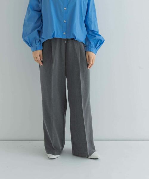URBAN RESEARCH Sonny Label(アーバンリサーチサニーレーベル)の「タックワイドイージーパンツ(その他パンツ・レディース・ブラック/グレー・38/36)」の10枚目の写真