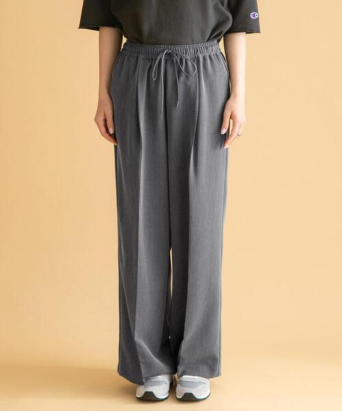 URBAN RESEARCH Sonny Label（アーバンリサーチサニーレーベル）の「タックワイドイージーパンツ（その他パンツ・レディース・ブラック/グレー・38/36）」の19枚目の写真