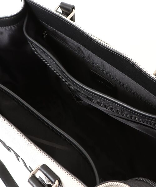 JILL STUART(ジルスチュアート)の「JILL STUART(ジル スチュアート) パネル トート(トートバッグ・レディース・ホワイト×ブラック/ブラック/キャメル・FREE)」の6枚目の写真