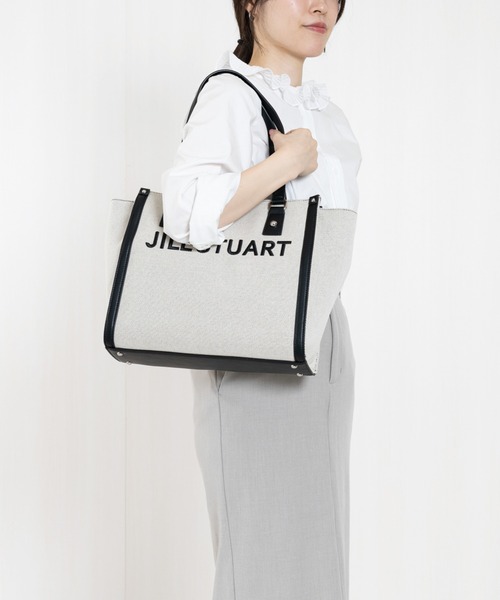 ジルスチュアートバッグ★ブラック、ホワイト JILL STUART(ジル スチュアート) パネル トート（トートバッグ）｜JILL