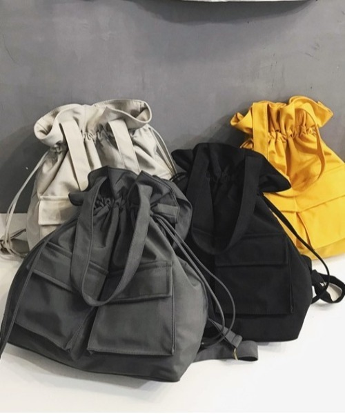 BACKYARD FAMILY（バックヤードファミリー）の「トートバッグ ショルダーバッグ リュック 2way（バックパック/リュック・レディース・ダークグレー/イエロー/ライトグレー/ブラック・FREE）」の5枚目の写真