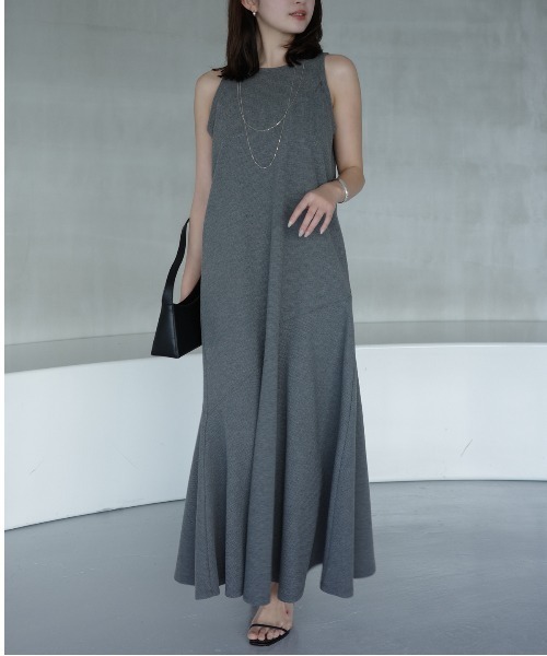 セール】テクスチャーカットワンピース（ワンピース）｜anuans（ア