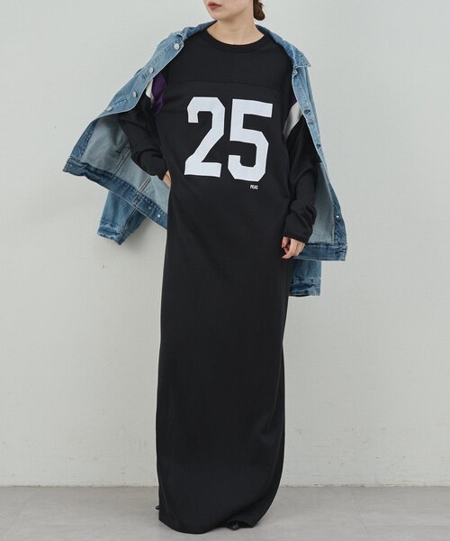 GALLARDAGALANTE（ガリャルダガランテ）の「【PEAS】フットボールワンピース（ワンピース・レディース・ブラウン/ブラック・FREE）」の3枚目の写真