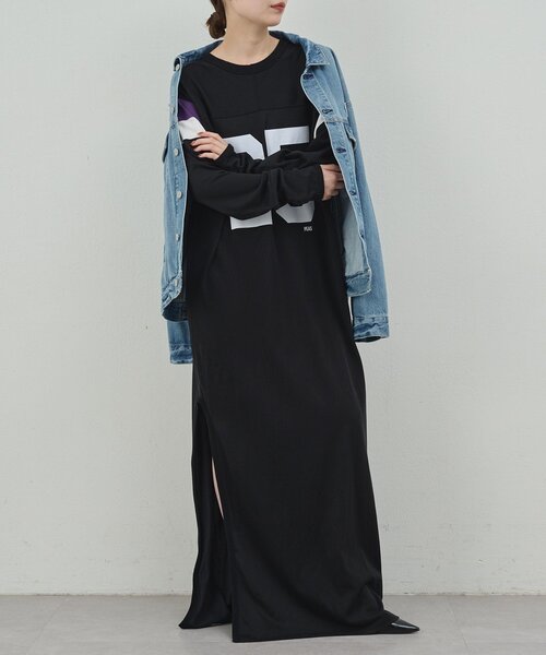 GALLARDAGALANTE（ガリャルダガランテ）の「【PEAS】フットボールワンピース（ワンピース・レディース・ブラウン/ブラック・FREE）」の4枚目の写真