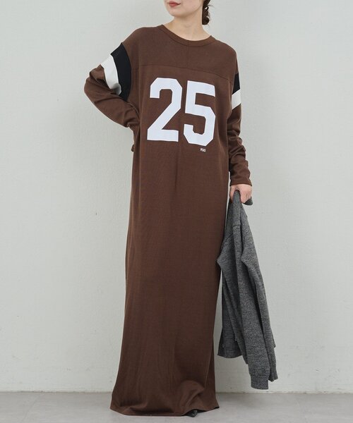 GALLARDAGALANTE（ガリャルダガランテ）の「【PEAS】フットボールワンピース（ワンピース・レディース・ブラウン/ブラック・FREE）」の11枚目の写真