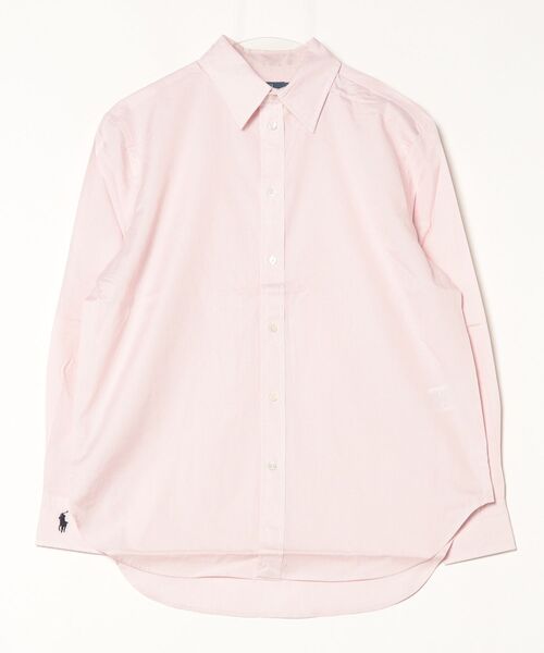 【新品】ポロラルフローレン★シャツ★ブラウス★長袖★M★ピンク系 POLO RALPH LAUREN｜ポロ ラルフ ローレンのシャツ/ブラウス