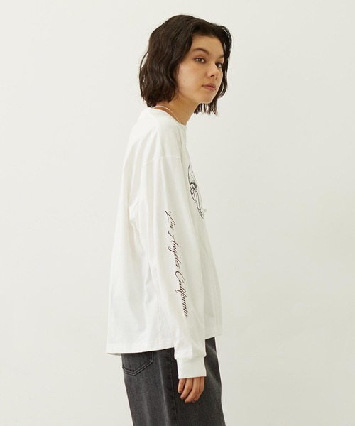 MILKFED.(ミルクフェド)の「HEART AND ROSE L/S TEE(Tシャツ/カットソー・レディース・ブラック/ライトピンク/ホワイト・M/L)」の19枚目の写真
