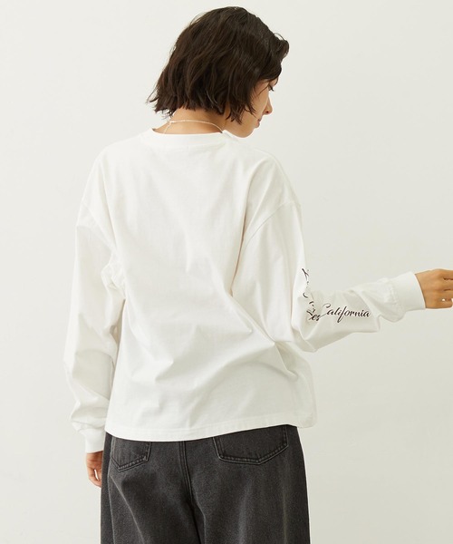 MILKFED.(ミルクフェド)の「HEART AND ROSE L/S TEE(Tシャツ/カットソー・レディース・ブラック/ライトピンク/ホワイト・M/L)」の20枚目の写真