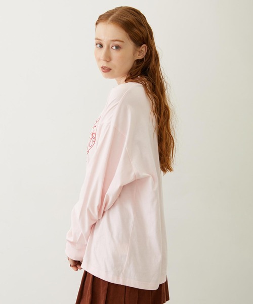 MILKFED.(ミルクフェド)の「HEART AND ROSE L/S TEE(Tシャツ/カットソー・レディース・ブラック/ライトピンク/ホワイト・M/L)」の13枚目の写真