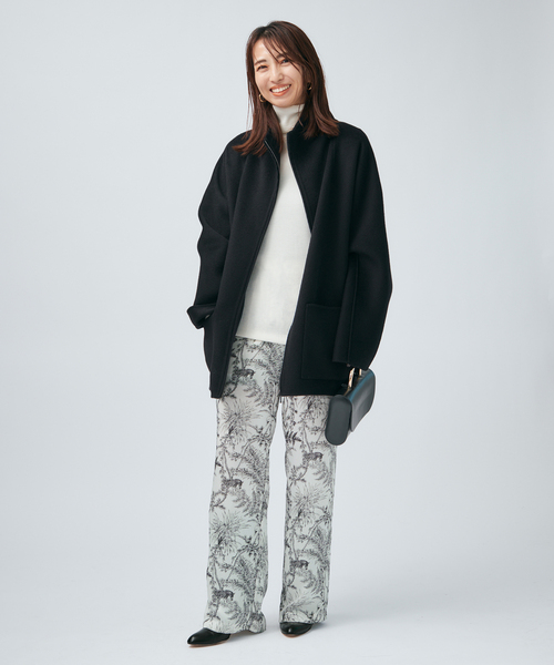 VERMEIL par iena（ヴェルメイユパーイエナ）の「サテンプリントイージーパンツ（その他パンツ・レディース・ベージュ・36/38）」の3枚目の写真