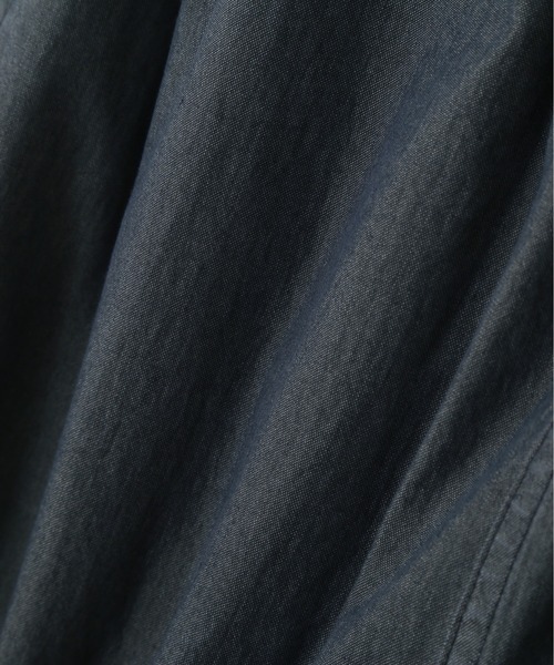 MHL.（エムエイチエル）の「DENSE COTTON NYLON（その他パンツ・レディース・ダークグリーン/ネイビー・0/1/2/3）」の6枚目の写真