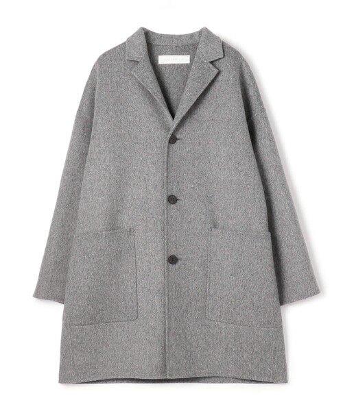 ウールダブルフェイス キモノスリーブコート（チェスターコート