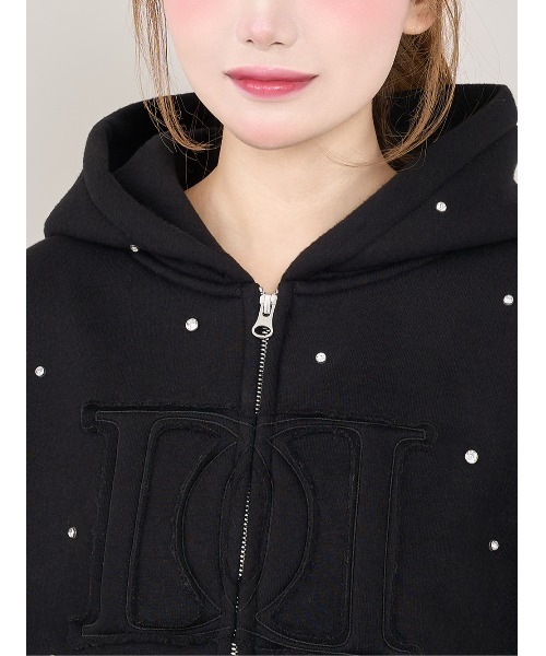 【ラスト1点】Darich DDロゴビジュージップパーカー ダーリッチ Darich DDロゴビジュージップパーカー （ブラック