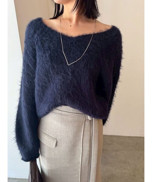 LAGUNAMOON（ラグナムーン）の「ツイードアシメナローフレアスカート（スカート・レディース・アイボリー/ライトグレー/イエロー・SMALL/MEDIUM）」の18枚目の写真