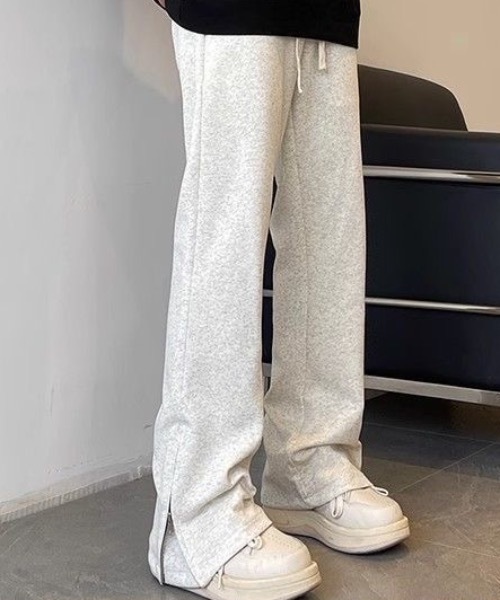 SHEPP（シープ）の「裾ジップデザイン フレアシルエットスウェットパンツ（スウェットパンツ・メンズ・グレー/ブラック・L/M）」の15枚目の写真