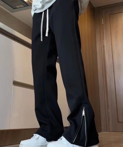 SHEPP（シープ）の「裾ジップデザイン フレアシルエットスウェットパンツ（スウェットパンツ・メンズ・グレー/ブラック・L/M）」の22枚目の写真