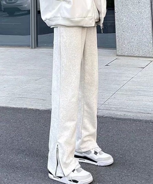 SHEPP（シープ）の「裾ジップデザイン フレアシルエットスウェットパンツ（スウェットパンツ・メンズ・グレー/ブラック・L/M）」の18枚目の写真