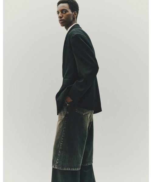 Juha（ユハ）の「STRUCTURED DOUBLE JACKET（テーラードジャケット・メンズ・ブラック・3/4）」の7枚目の写真