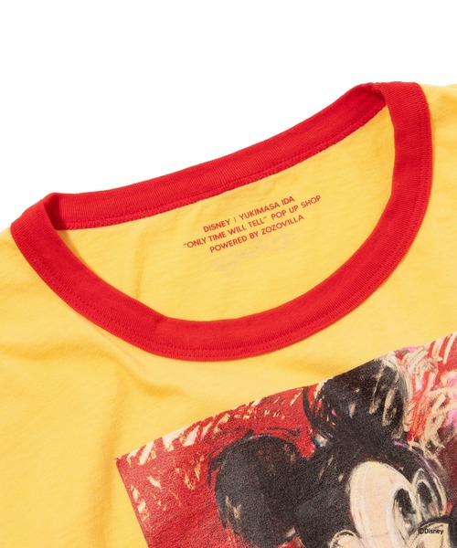 Disney(ディズニー)の「MICKEY MOUSE / RINGER T-SHIRT A(Tシャツ/カットソー・メンズ・イエロー・S/M/SHORT)」の3枚目の写真