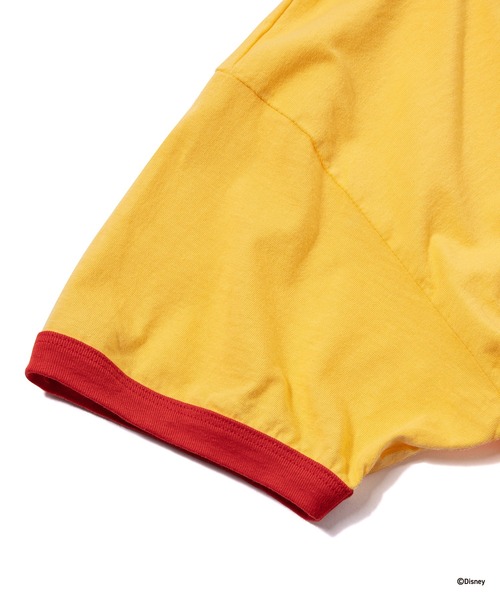 Disney(ディズニー)の「MICKEY MOUSE / RINGER T-SHIRT A(Tシャツ/カットソー・メンズ・イエロー・S/M/SHORT)」の9枚目の写真