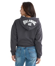 BILLABONG レディース HOOD LOGO ZIP PARKA パーカー 【2025年秋冬モデル】/ビラボンショート丈フードロゴジップアップパーカー・フーディー